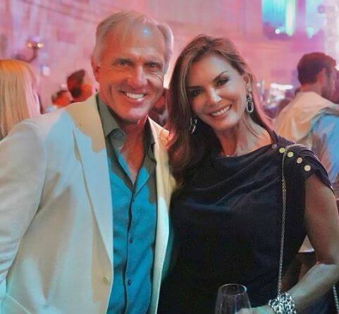 Kirsten Kutner with her husband Greg Norman.